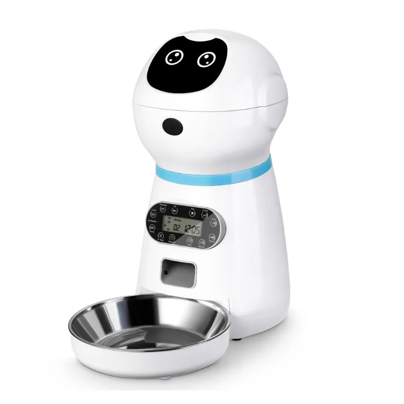 3.5L Smart Cat Feeder: Auto Dispenser, Timer, Steel Bowl