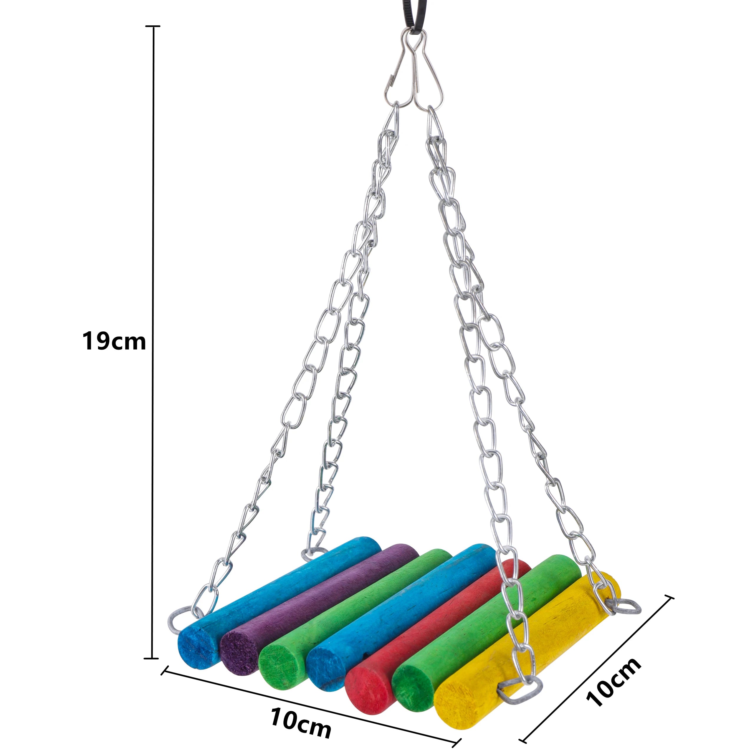 Swing, Chew, Train: Bird Toy Set for Small Parrots