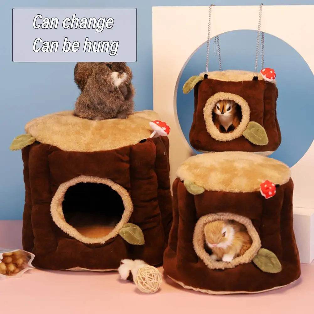 Cozy Flannel Hamster Bed: Ideal Pet Hideout for Rat Cage