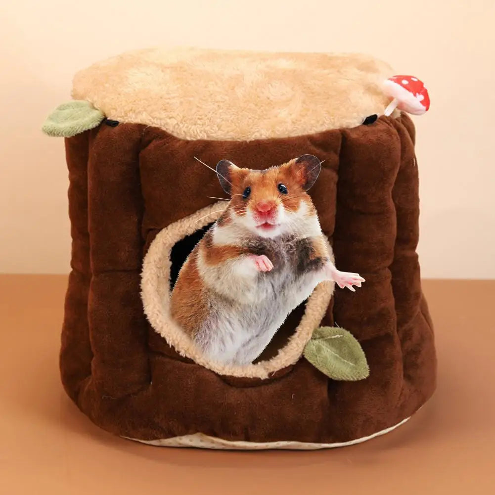 Cozy Flannel Hamster Bed: Ideal Pet Hideout for Rat Cage