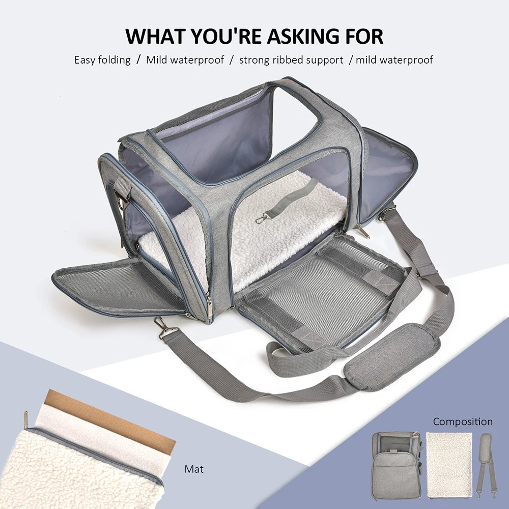 Versatile Dog Backpack for Small Pets – Stylish & Airline Approved