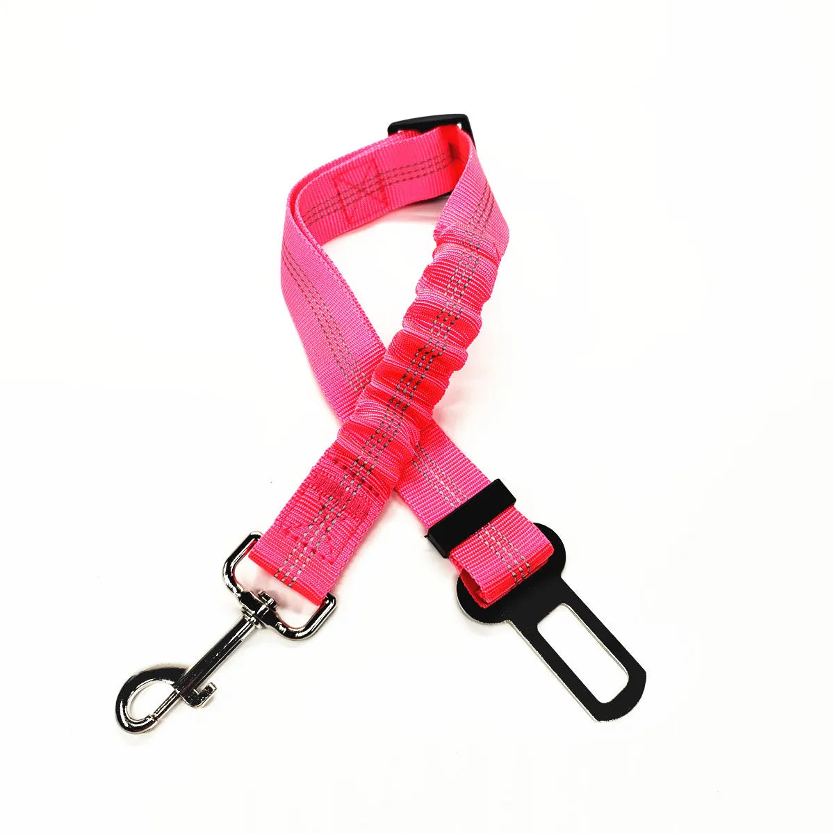 Secure Travel: Adjustable Dog Harness with Car Seat Belt Clip