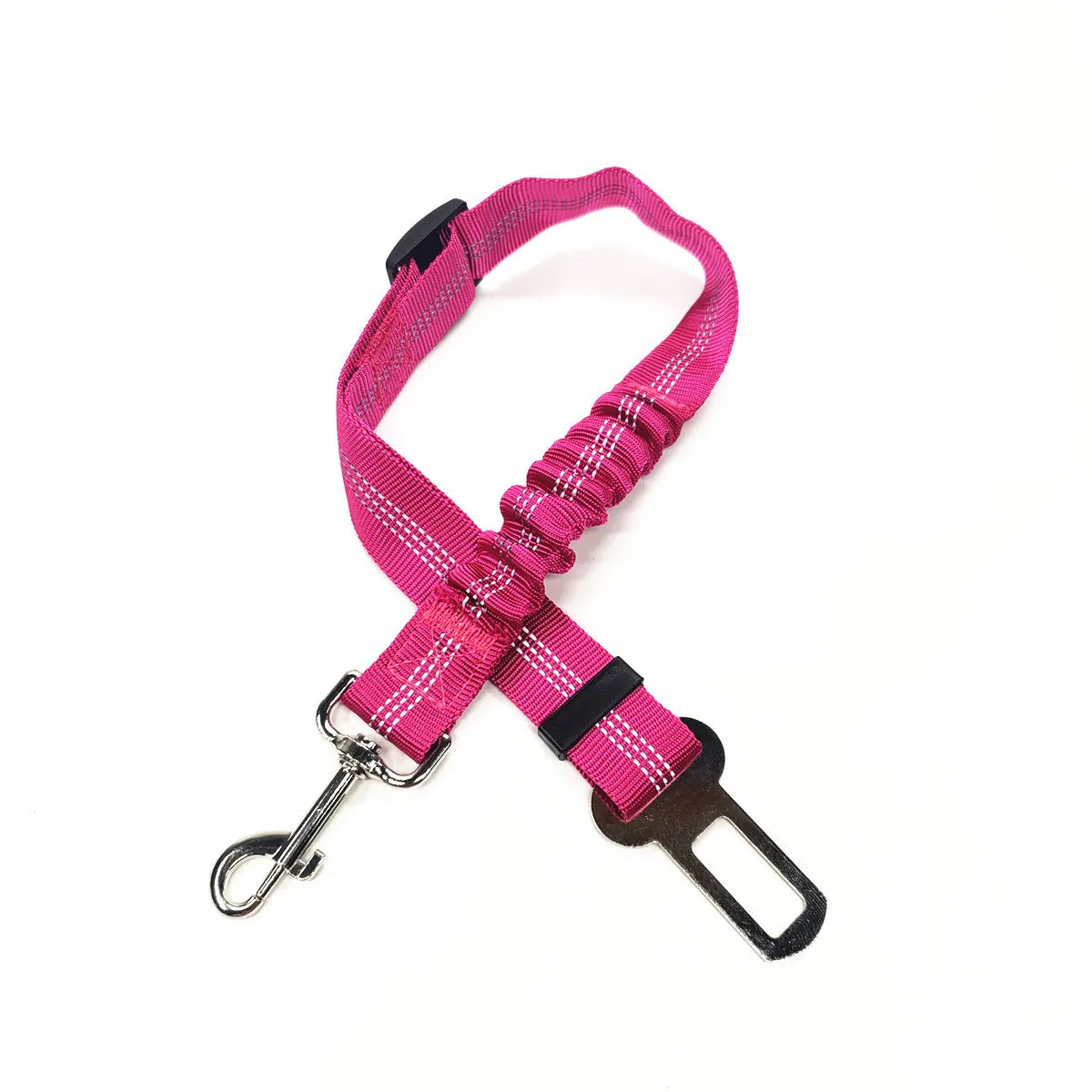 Secure Travel: Adjustable Dog Harness with Car Seat Belt Clip
