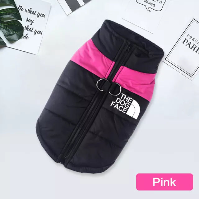 Waterproof Dog Jacket Padded Zipper for Small & Medium Dogs