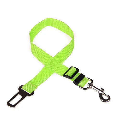 Secure Travel: Adjustable Dog Harness with Car Seat Belt Clip