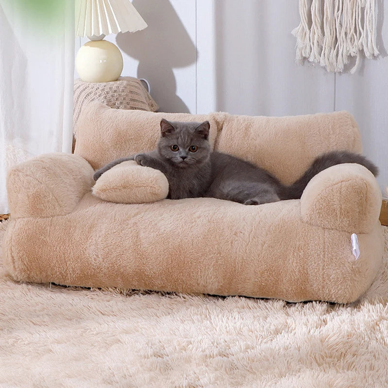 YOKEE Luxury Cat Bed - Cozy Sleep Haven for Furry Friends!