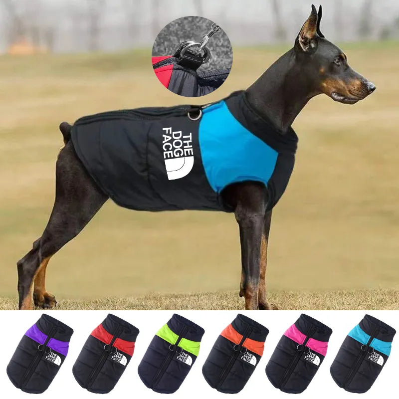 Waterproof Dog Jacket Padded Zipper for Small & Medium Dogs
