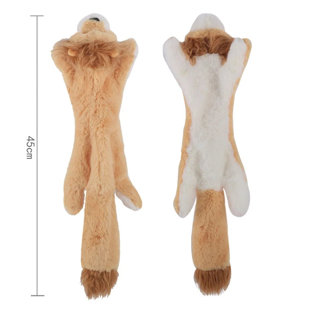Squeak Dog Toy: Durable & Stuffingless Plush Chew Fun