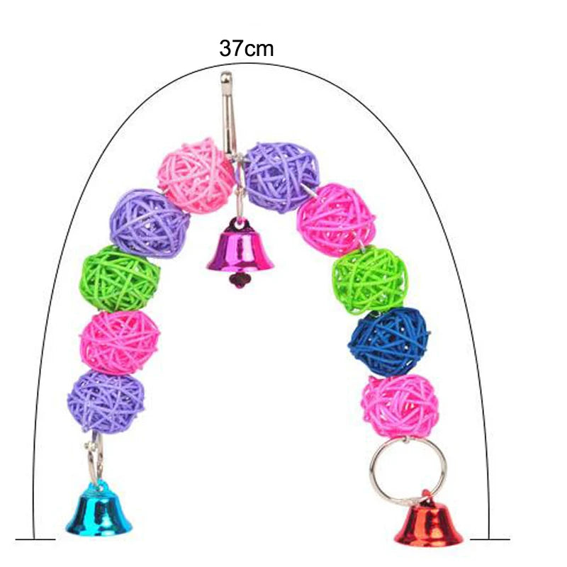 Chewable Cotton Rope Parrot Toy for Training and Entertainment