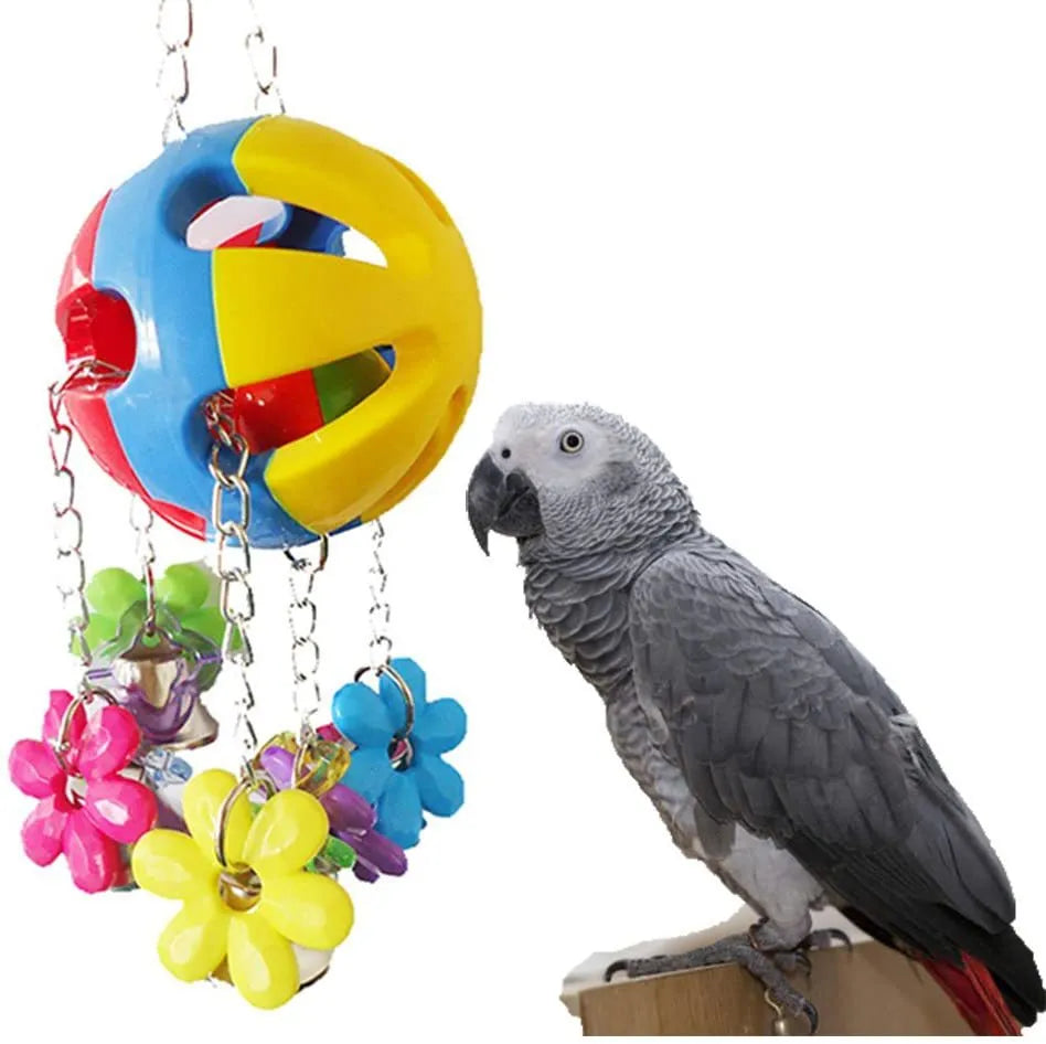 Chewable Cotton Rope Parrot Toy for Training and Entertainment