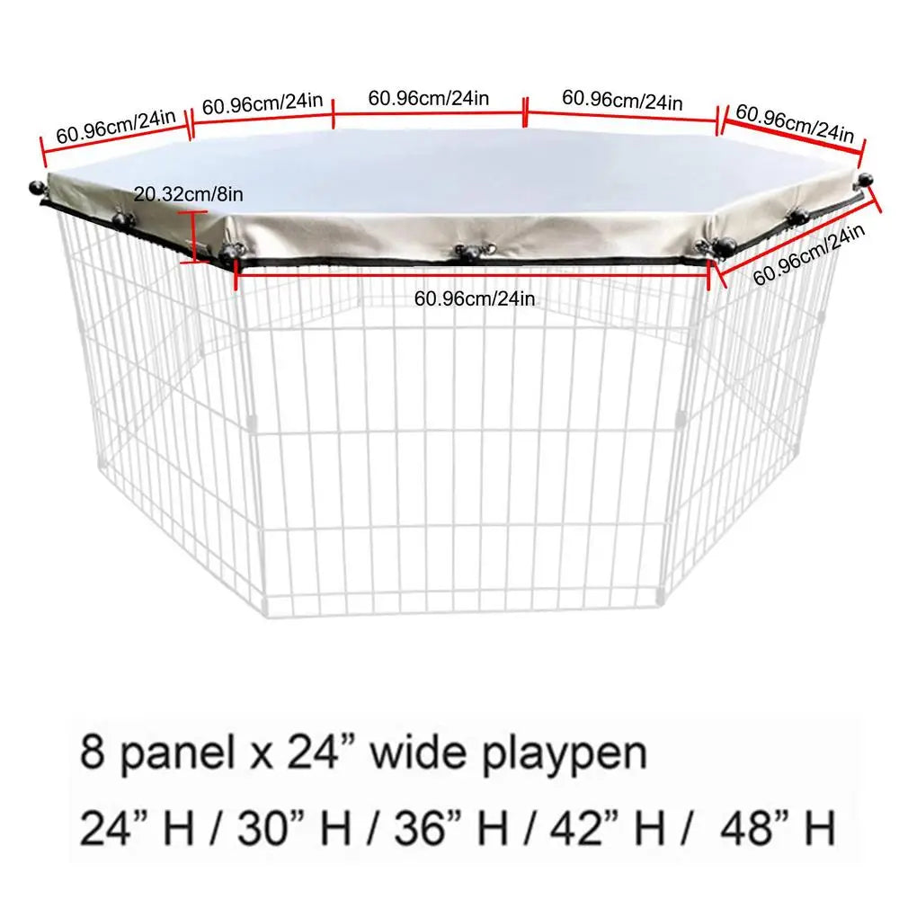 Premium Dog Playpen Cover: Sun, Rain, Escape-Proof