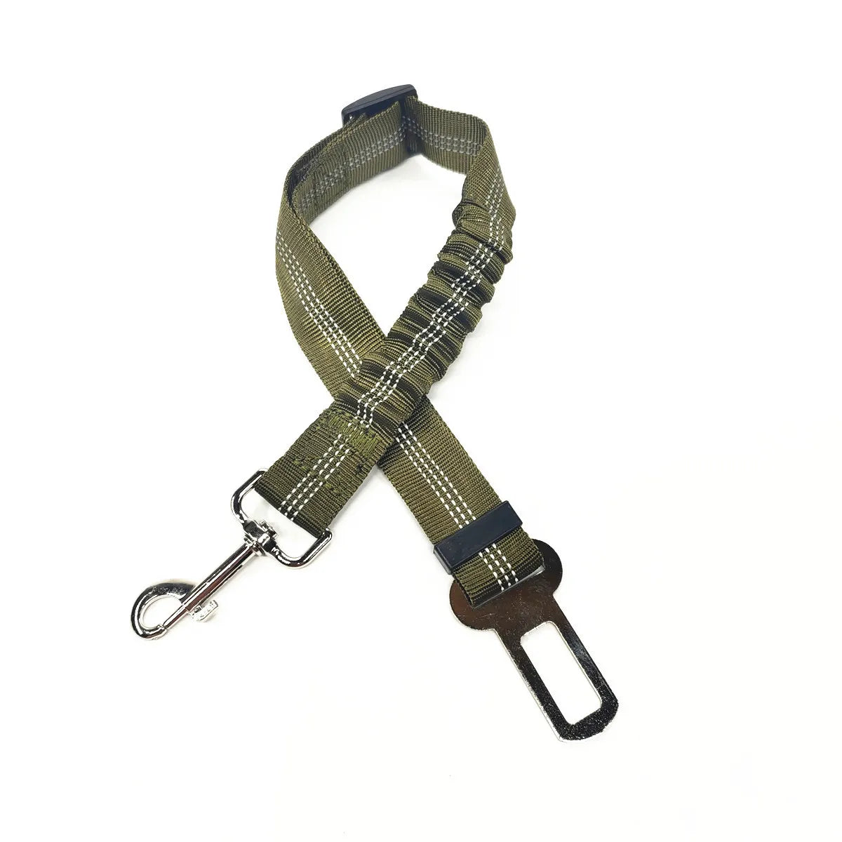 Secure Travel: Adjustable Dog Harness with Car Seat Belt Clip