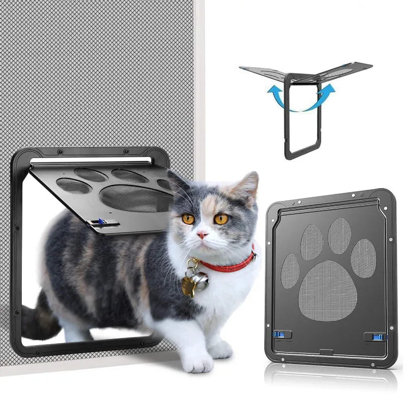 Secure, Stylish Dog Door: Magnetic Lock, Easy Install