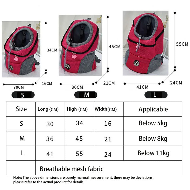 Travel Breathable Outdoor Carrier dog backpack