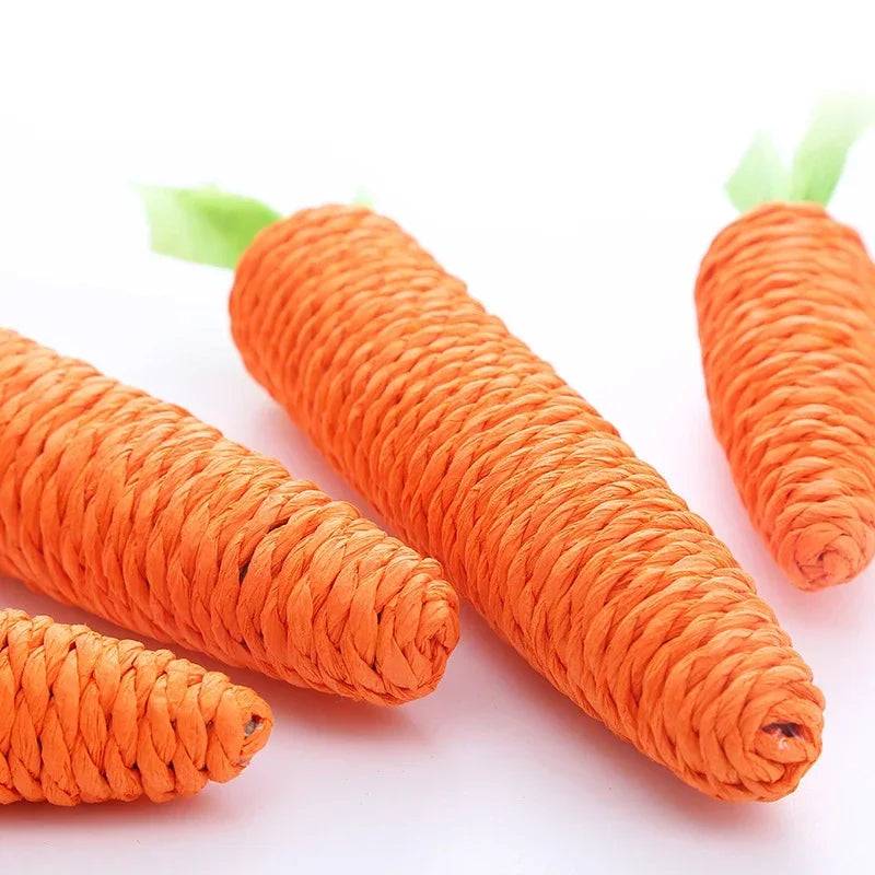 Carrot Shape Bell Cat Toy - Small Animal Fun!
