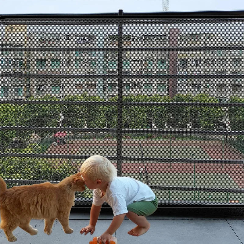 Secure Indoor Dog Fences: Foldable Mesh Playpen for Safety