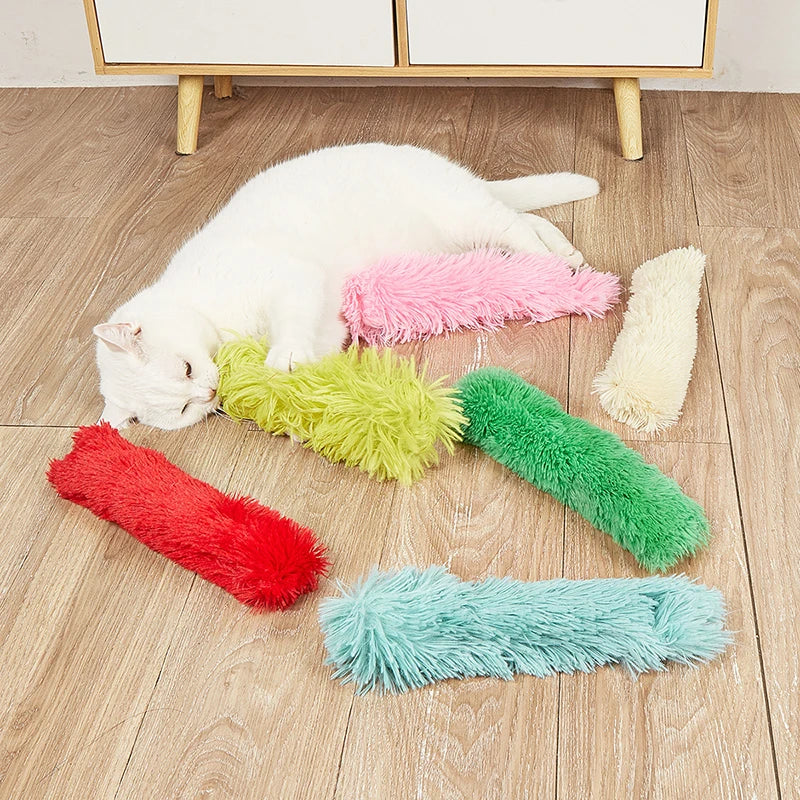 Interactive Plush Cat Bite Toys with Catnip for Playful Fun