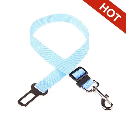 Secure Travel: Adjustable Dog Harness with Car Seat Belt Clip