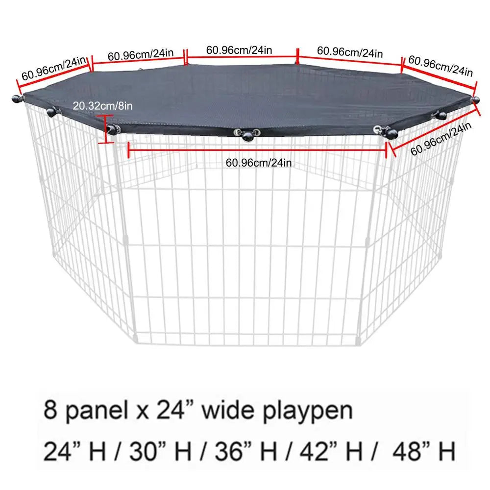 Premium Dog Playpen Cover: Sun, Rain, Escape-Proof