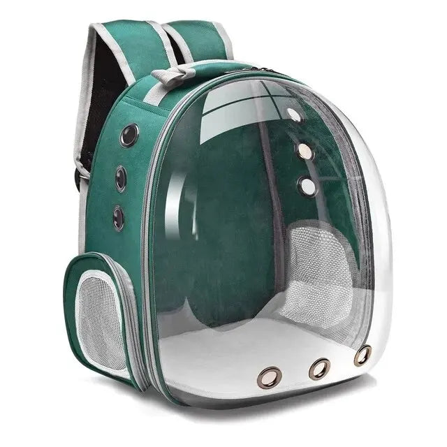Stylish Cat Backpack: Transparent Capsule for Small Pets