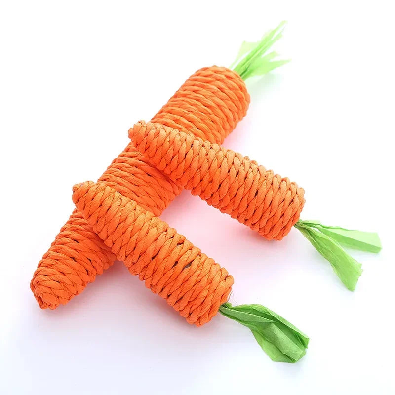 Carrot Shape Bell Cat Toy - Small Animal Fun!