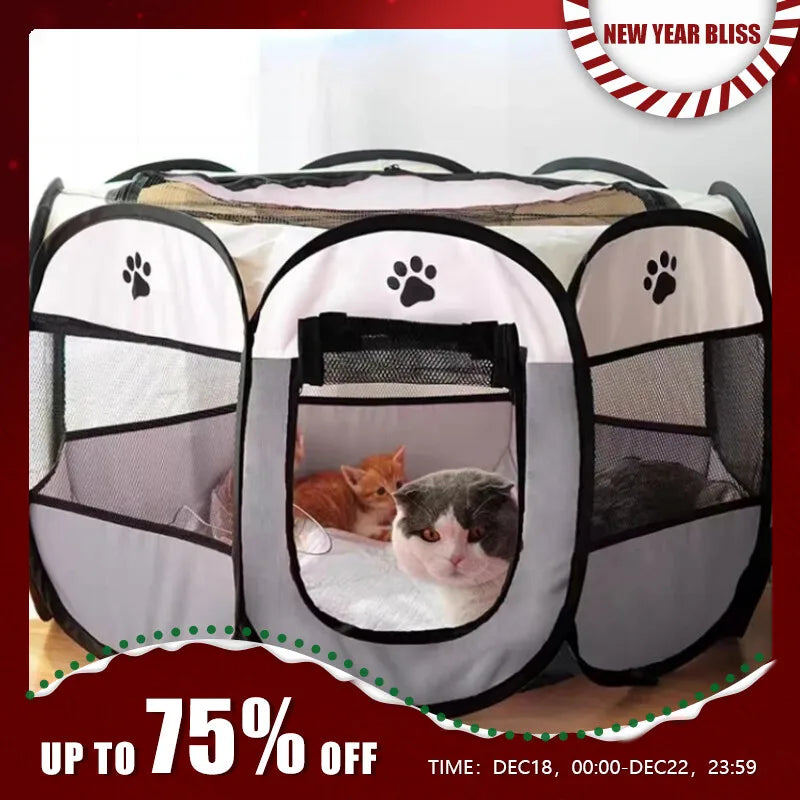 Premium Indoor Pet Kennels: Foldable, Portable, & Easy to Use