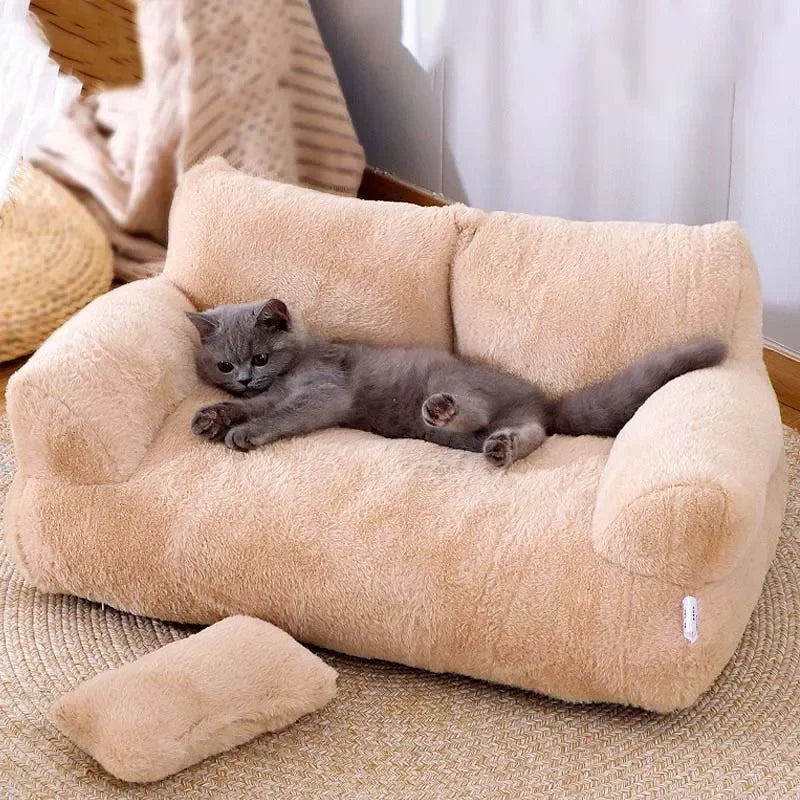 YOKEE Luxury Cat Bed - Cozy Sleep Haven for Furry Friends!