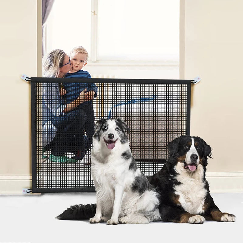 Secure Indoor Dog Fences: Foldable Mesh Playpen for Safety