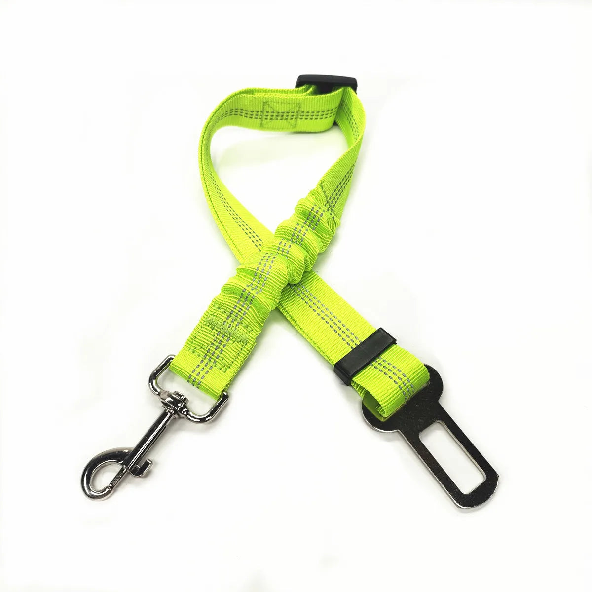 Secure Travel: Adjustable Dog Harness with Car Seat Belt Clip