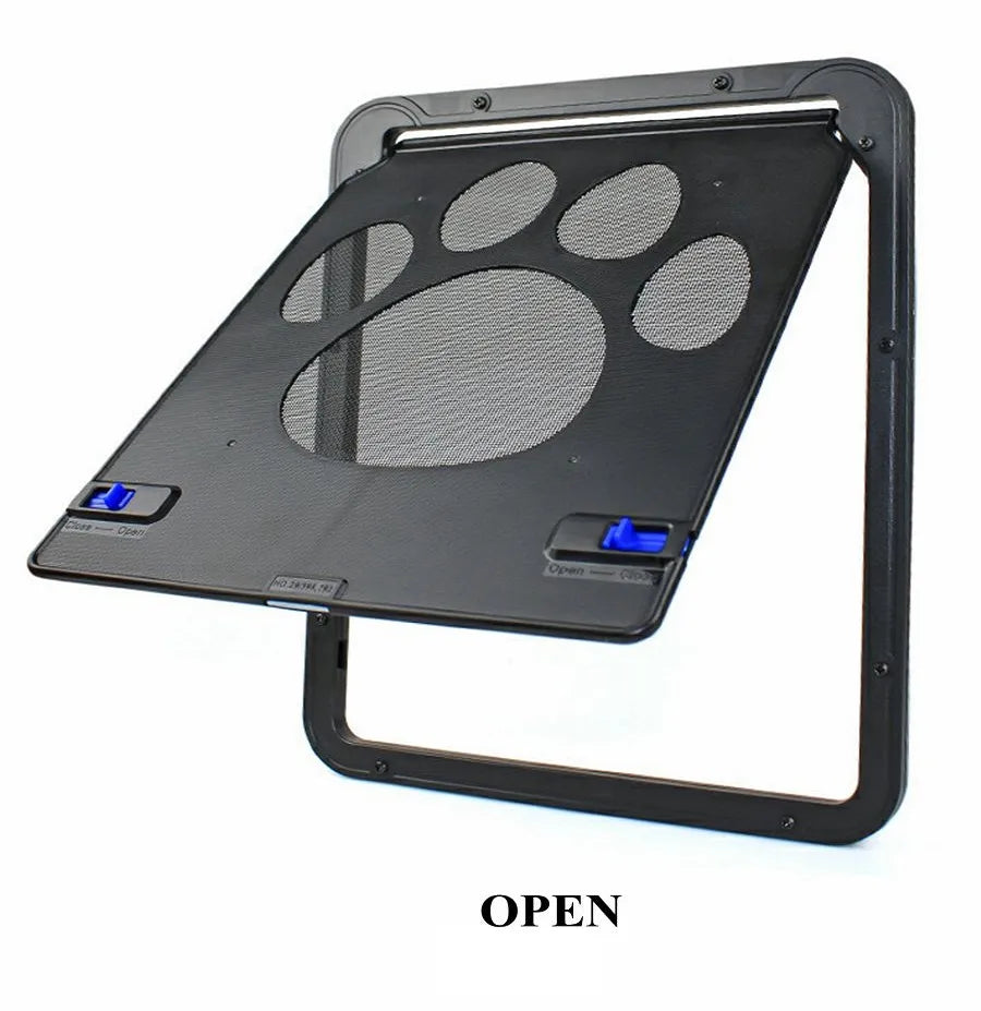 Secure, Stylish Dog Door: Magnetic Lock, Easy Install