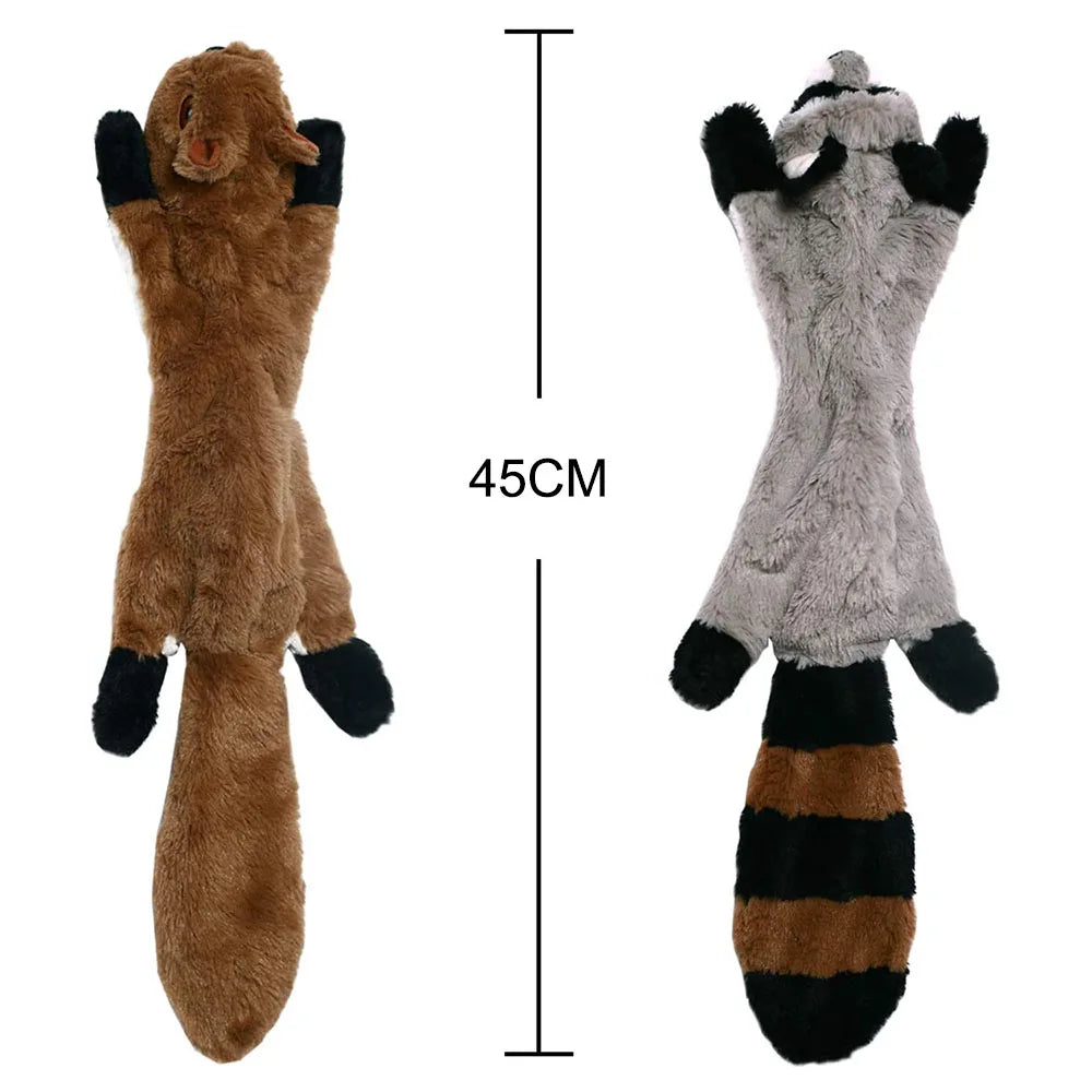 Squeak Dog Toy: Durable & Stuffingless Plush Chew Fun