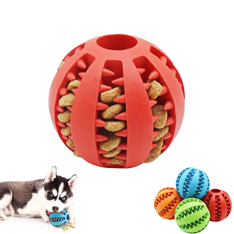 Interactive Dog Treat Ball: Chew Fun for Small Dogs