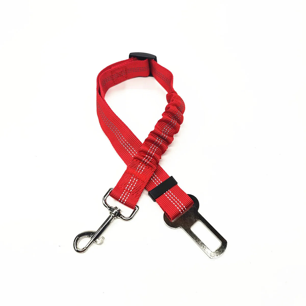 Secure Travel: Adjustable Dog Harness with Car Seat Belt Clip