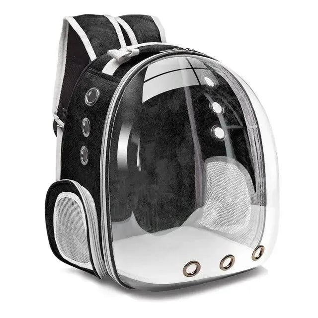 Stylish Cat Backpack: Transparent Capsule for Small Pets