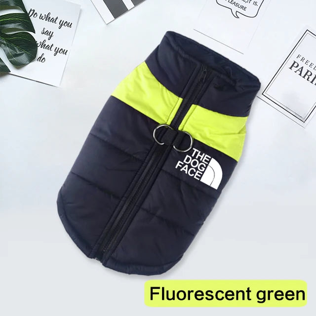 Waterproof Dog Jacket Padded Zipper for Small & Medium Dogs