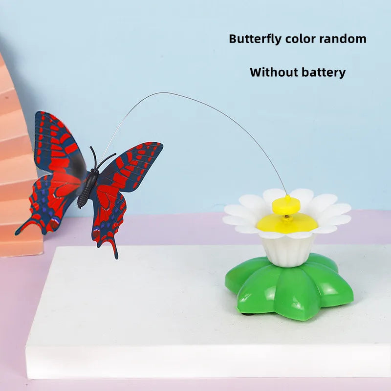 Interactive Cat Toy: Electric Butterfly Fun!