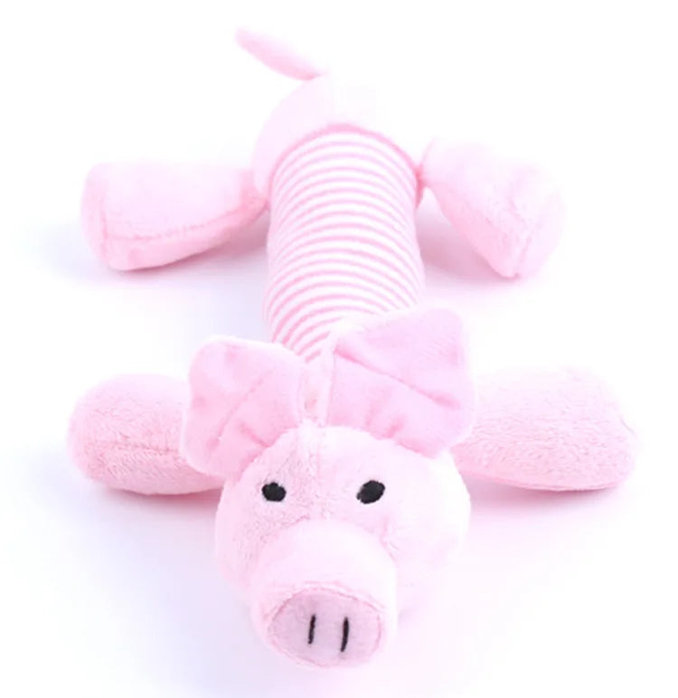 Squeak Dog Toy: Durable & Stuffingless Plush Chew Fun