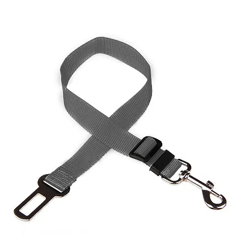 Secure Travel: Adjustable Dog Harness with Car Seat Belt Clip