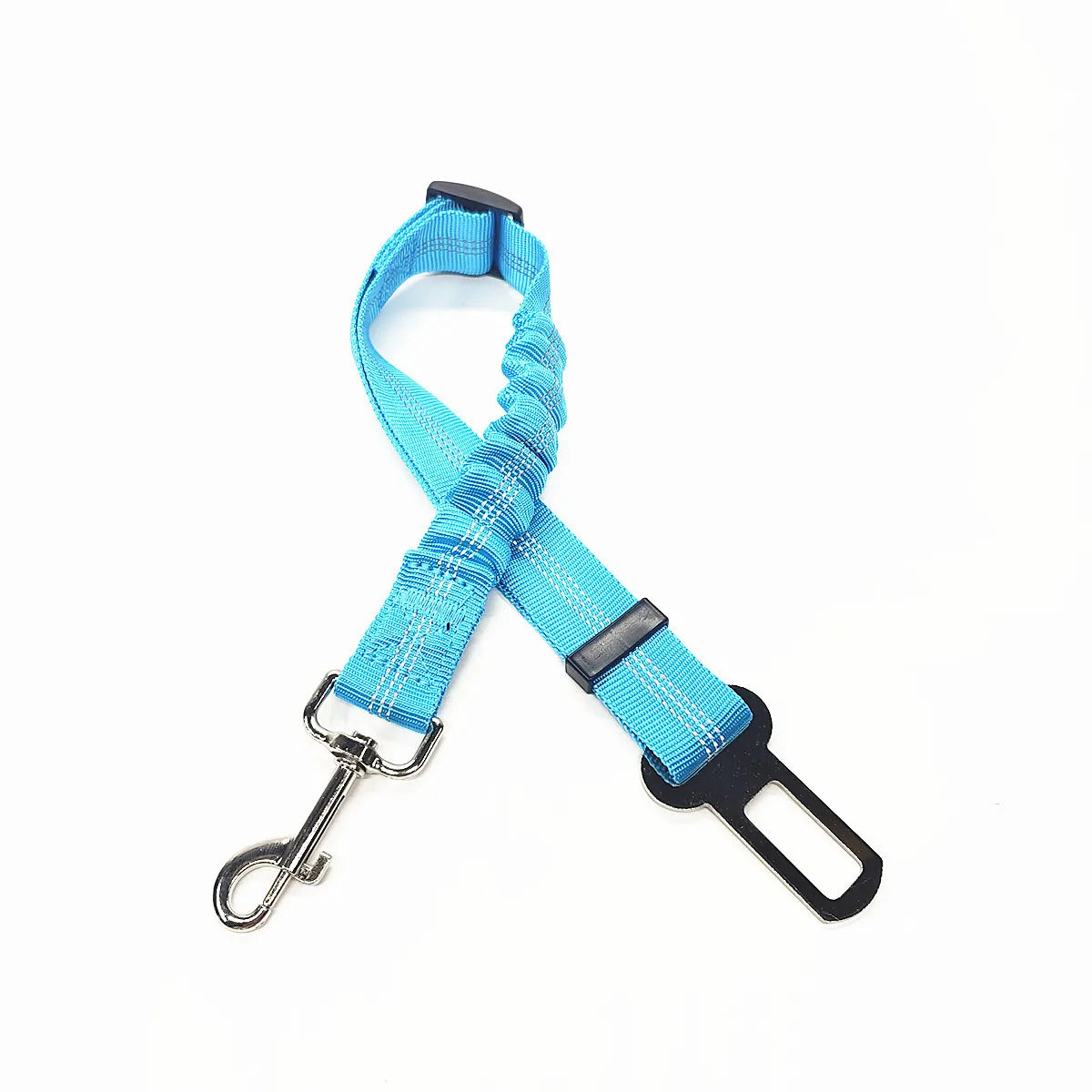 Secure Travel: Adjustable Dog Harness with Car Seat Belt Clip