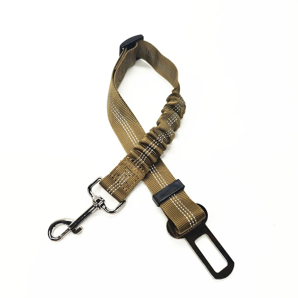 Secure Travel: Adjustable Dog Harness with Car Seat Belt Clip