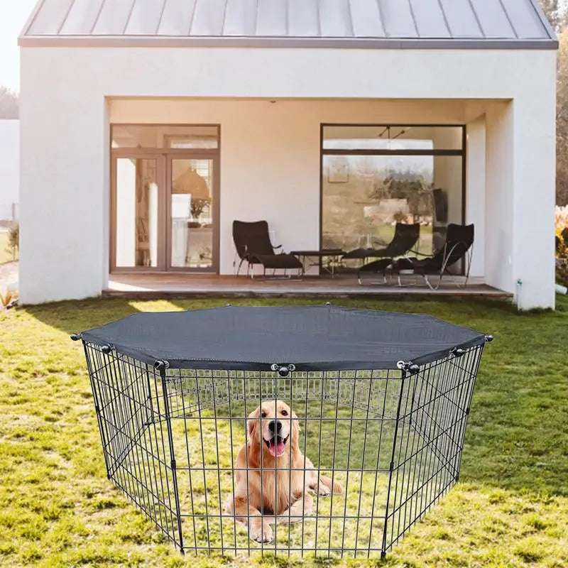 Premium Dog Playpen Cover: Sun, Rain, Escape-Proof