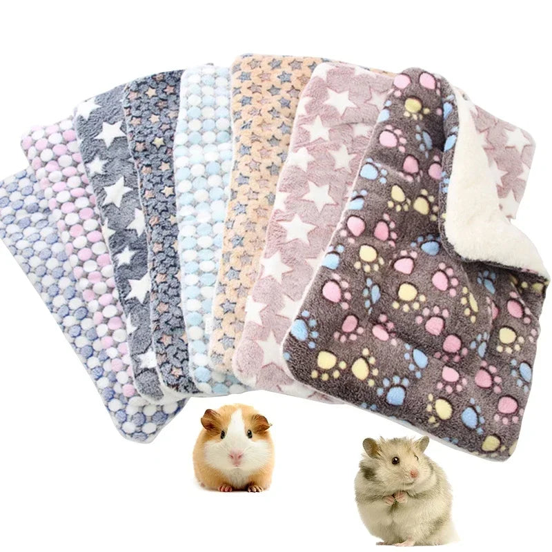 Cozy Hamster Bedding: Plush Mat for Small Pets