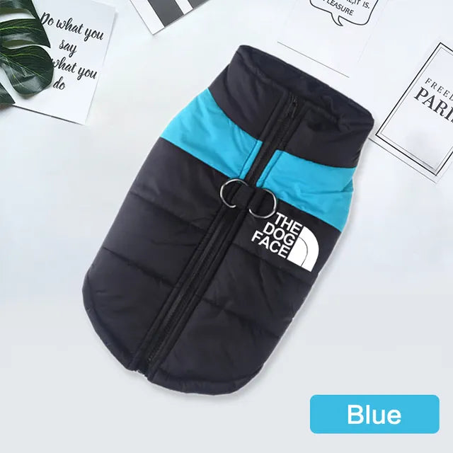 Waterproof Dog Jacket Padded Zipper for Small & Medium Dogs