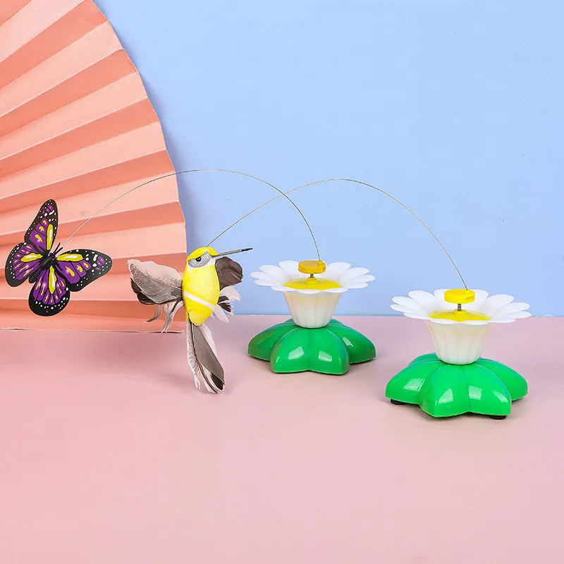Interactive Cat Toy: Electric Butterfly Fun!