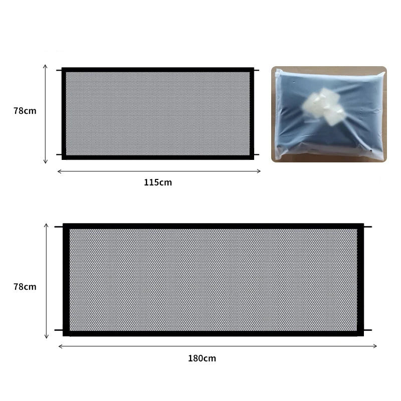 Secure Indoor Dog Fences: Foldable Mesh Playpen for Safety