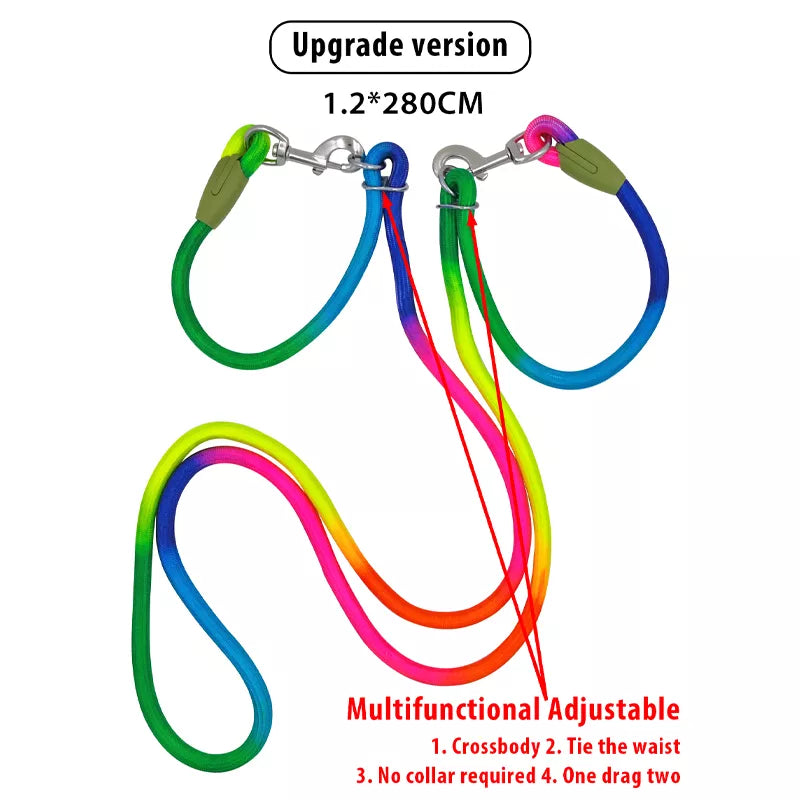 Reflective Dog Leash: Freedom, Safety, Comfort - CAWAYI KENNEL