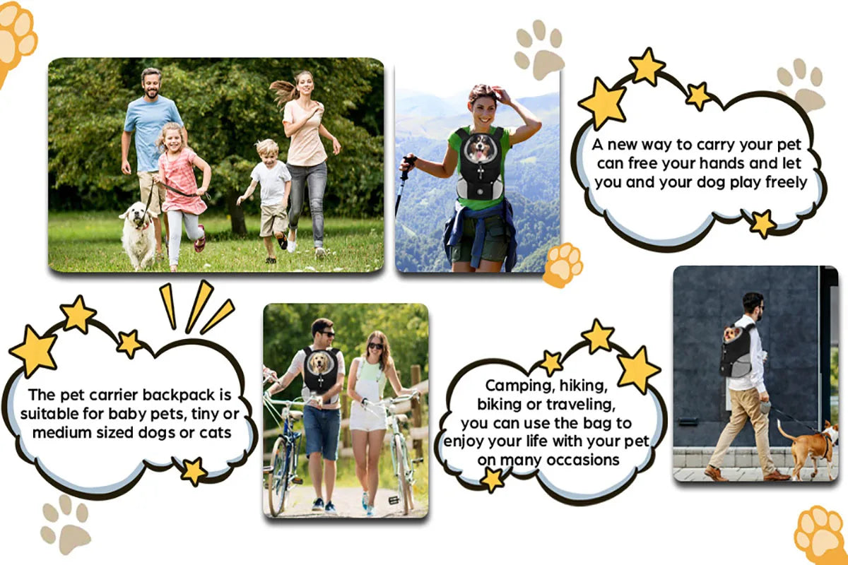 Travel Breathable Outdoor Carrier dog backpack