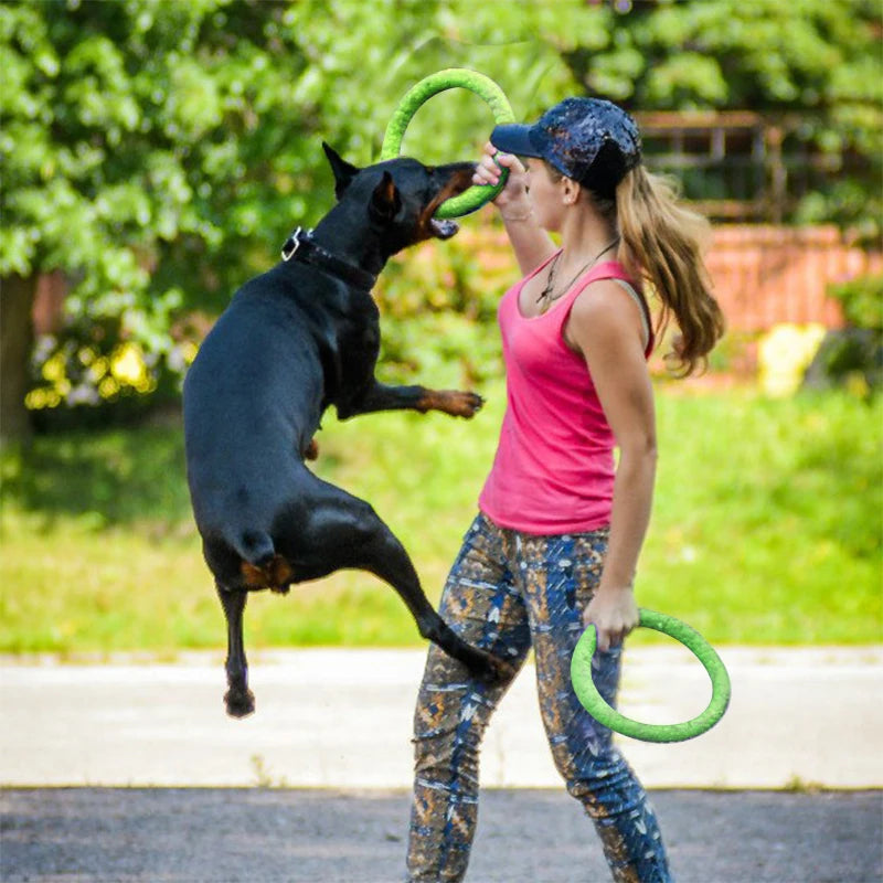 Ring Dog Toy: Interactive EVA Training for Floating Fun
