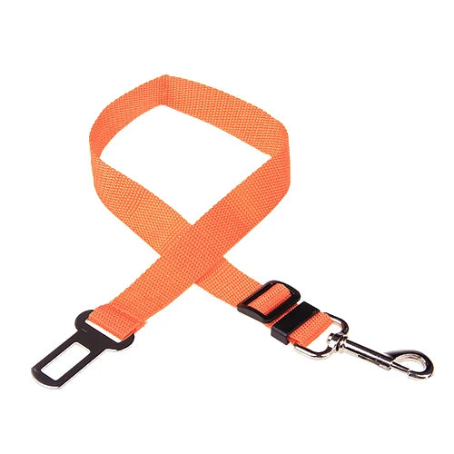 Secure Travel: Adjustable Dog Harness with Car Seat Belt Clip