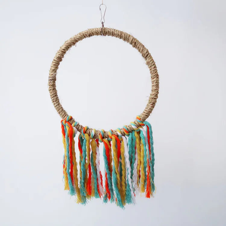 Chewable Cotton Rope Parrot Toy for Training and Entertainment